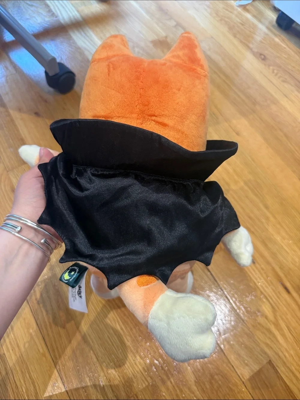 Bluey Bingo plush dressed in a vampire costume